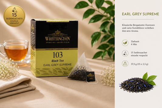 Whittington Earl Grey Supreme Schwarztee
