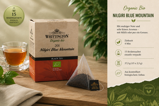 Whittington Organic Bio Nilgiri Blue Mountain Schwarztee