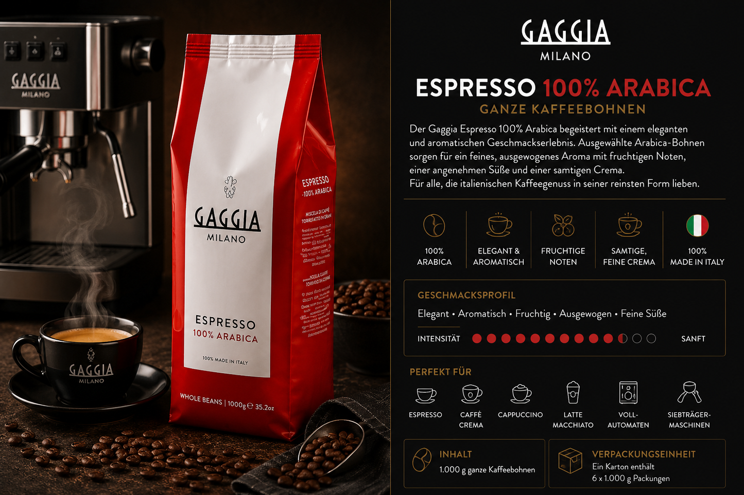 Gaggia Milano Espresso 100% Arabica