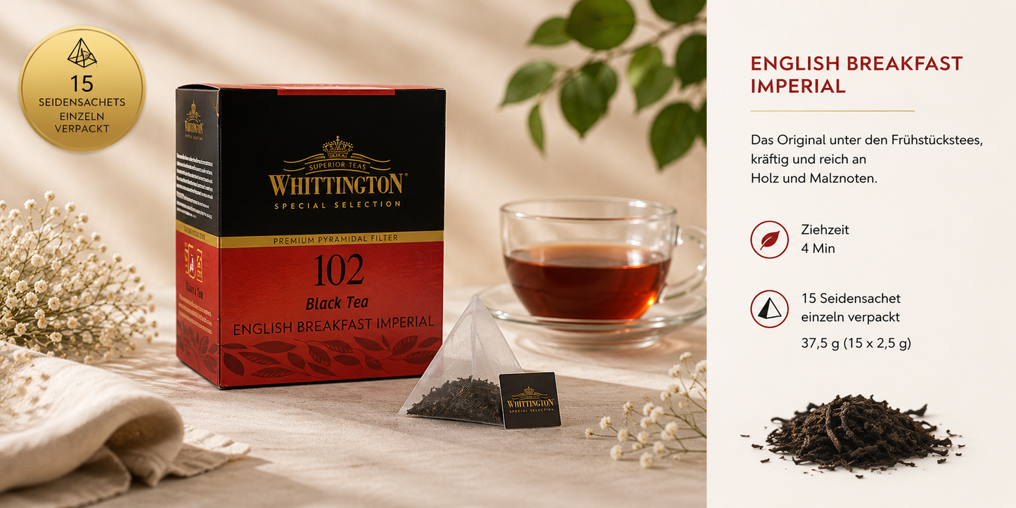 Whittington English Breakfast Imperial Schwarztee