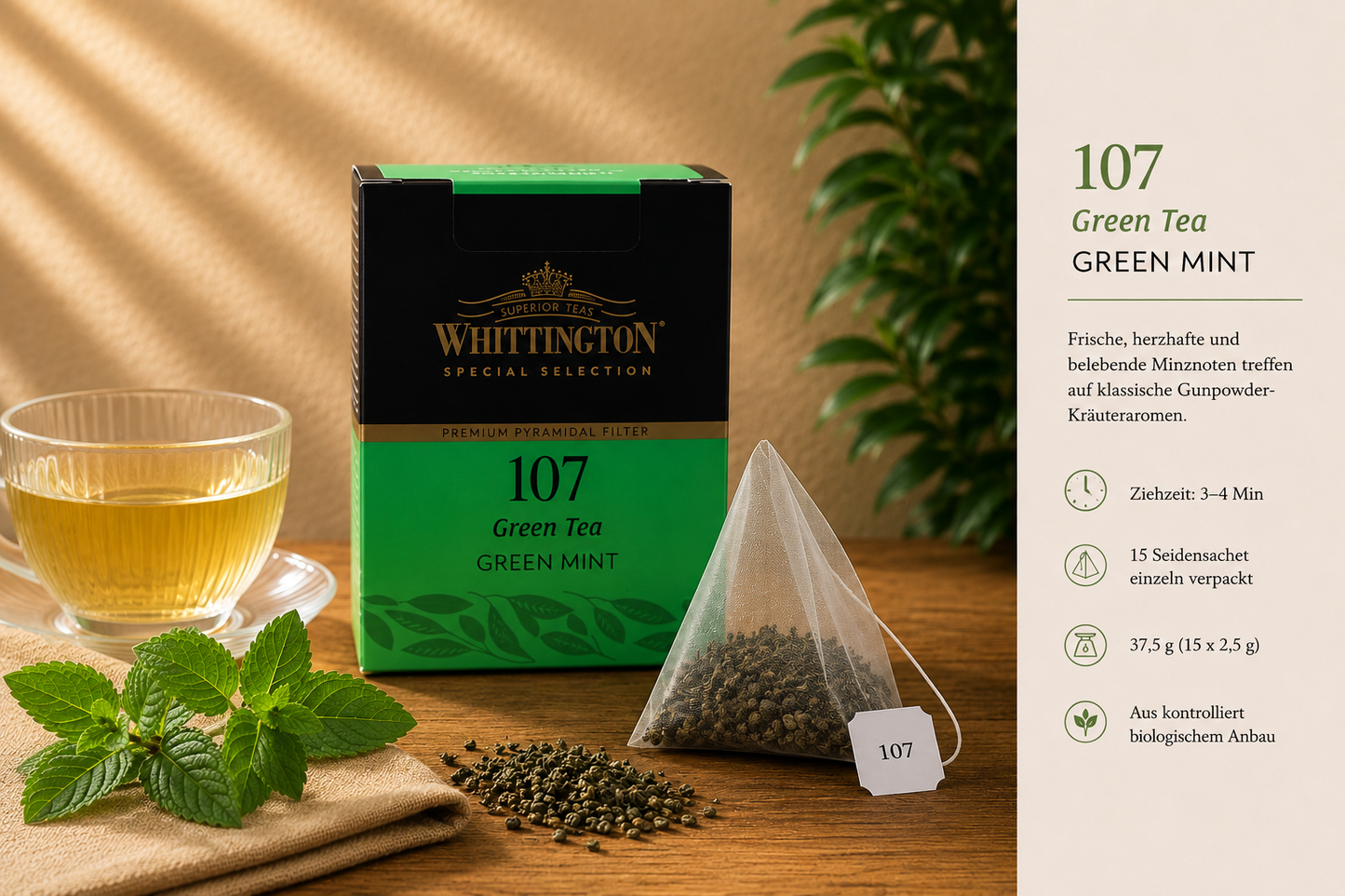 Whittington Green Mint Grüntee