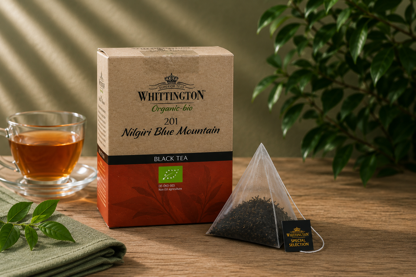 Whittington Organic Bio Nilgiri Blue Mountain Schwarztee