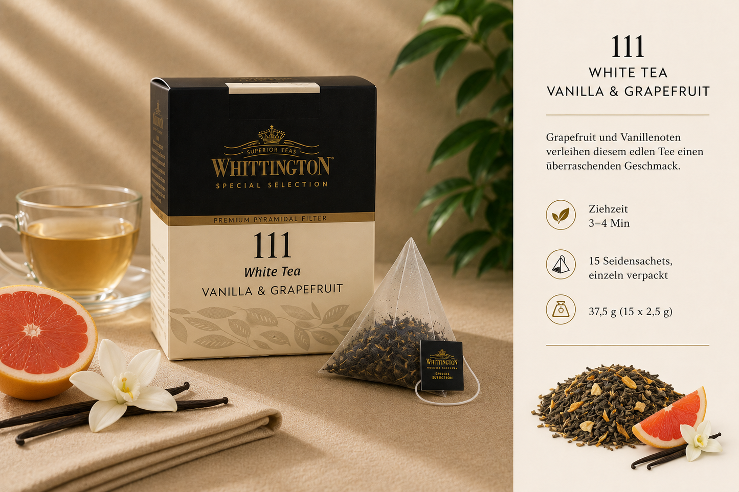 Whittington Vanilla & Grapefruit Früchtetee