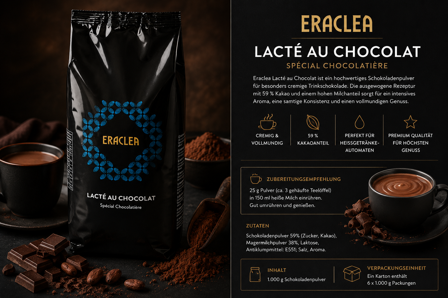Eraclea Schokoladenpulver