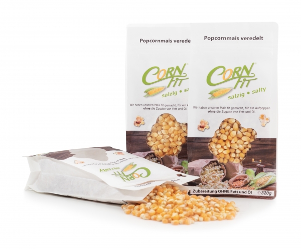  Kaffee  Magie Cornfit Popcornmais SALZIG 320g